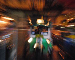 Ein TukTuk im Reißrauszoom