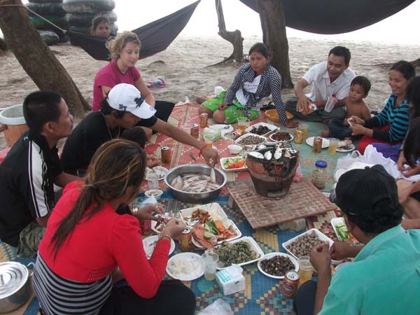 Essen am Strand - Seafood total