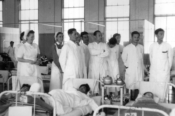 1958. Asien. Fernost. Korea. Pusan. Busan Im Lazarett
