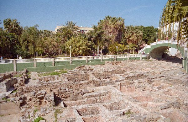 28. 2. 2002. Spanien. Andalusien. Almunecar. Ruinen Römische Ruinen