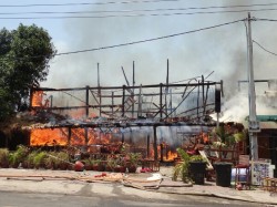 Kambodscha. Brände in Sihanoukville