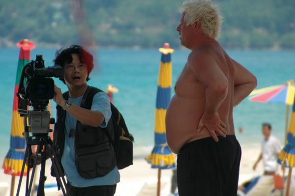 Deutscher Rentner im Strandparadies